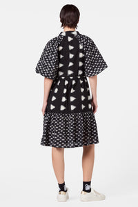 Gorman - Ilana Ikat Smock Dress - black