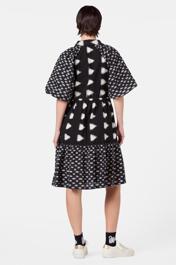 Gorman - Ilana Ikat Smock Dress - black