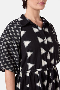 Gorman - Ilana Ikat Smock Dress - black