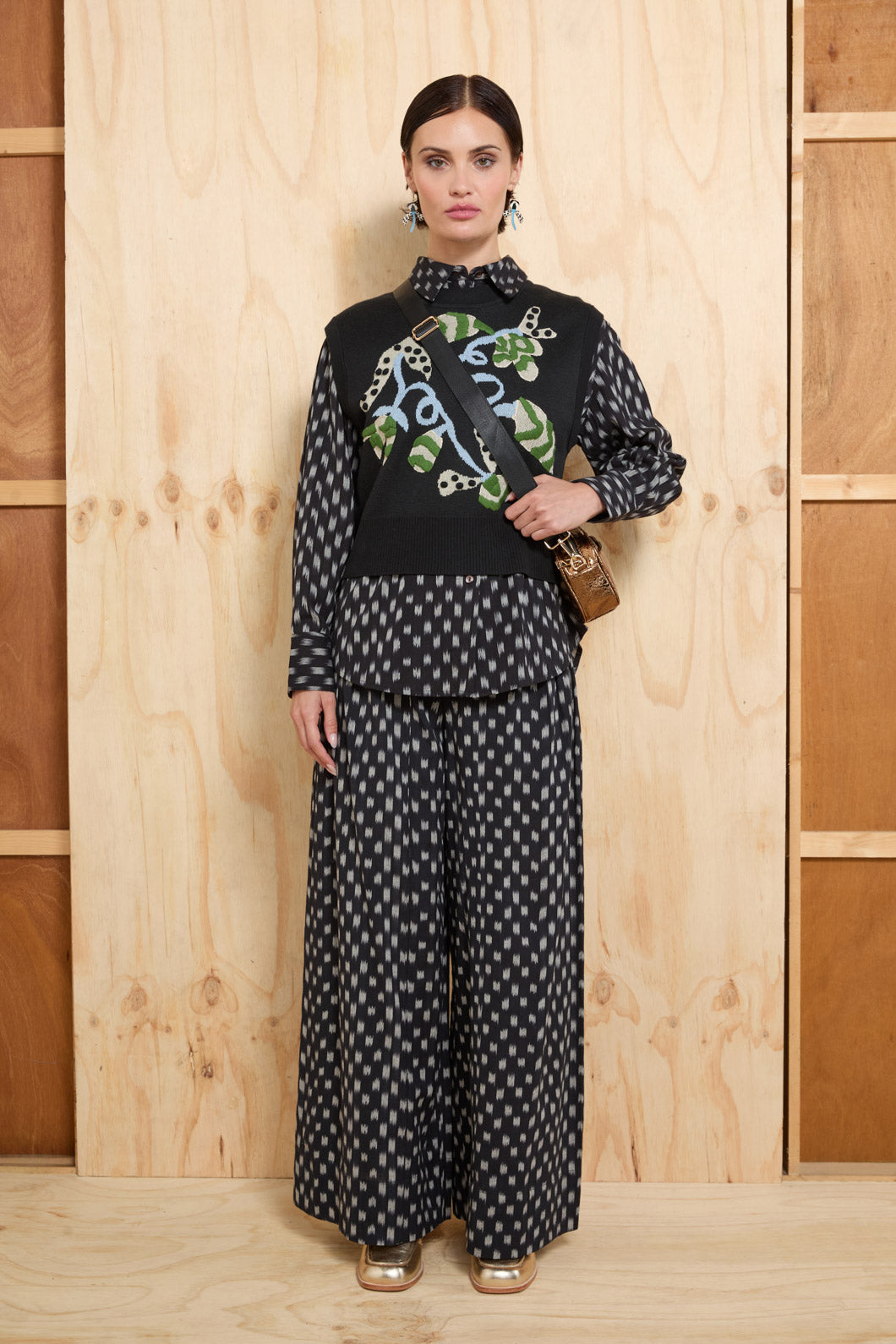 Gorman - Ilana Ikat Pant - black