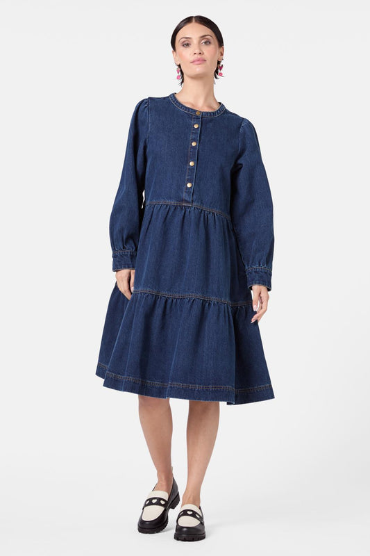 Gorman - Nova Denim Smock Dress - indigo