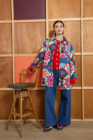 Gorman - Friendly Folk Duster Jacket - print