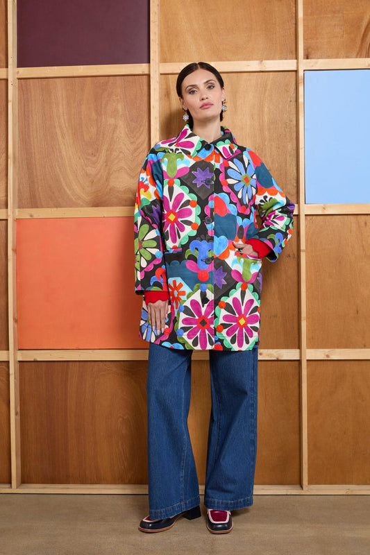 Gorman - Friendly Folk Duster Jacket - print