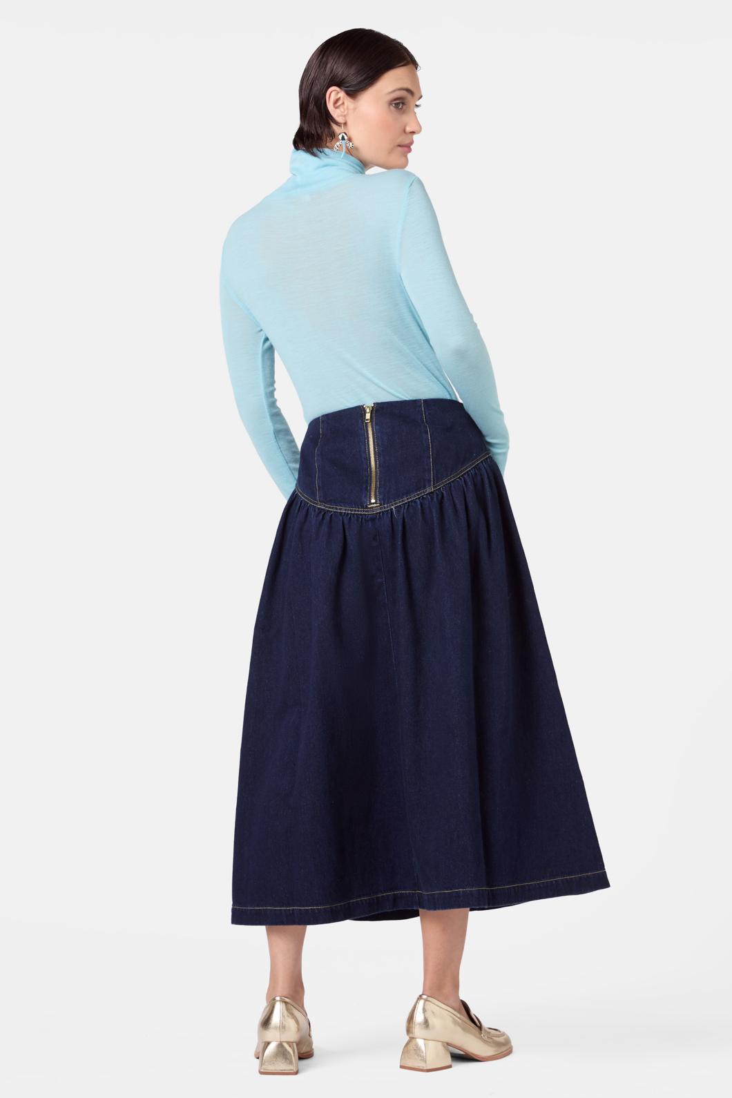 Gorman - Merino Polo Top - blue