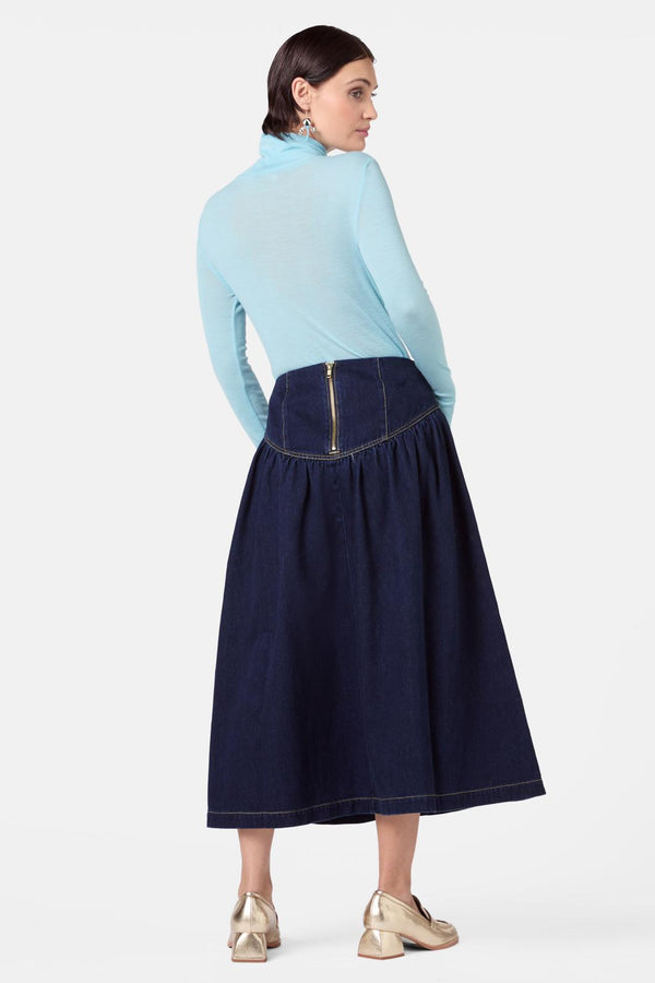 Gorman - Merino Polo Top - blue