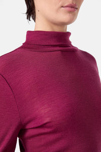 Gorman - Merino Polo Top - plum