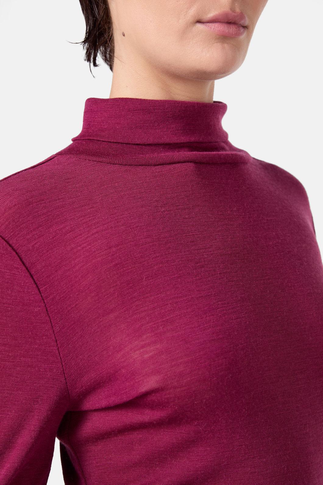 Gorman - Merino Polo Top - plum
