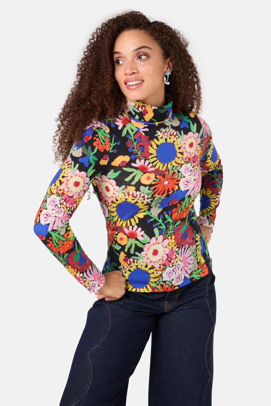 Gorman - Bloomscape Polo Top - print
