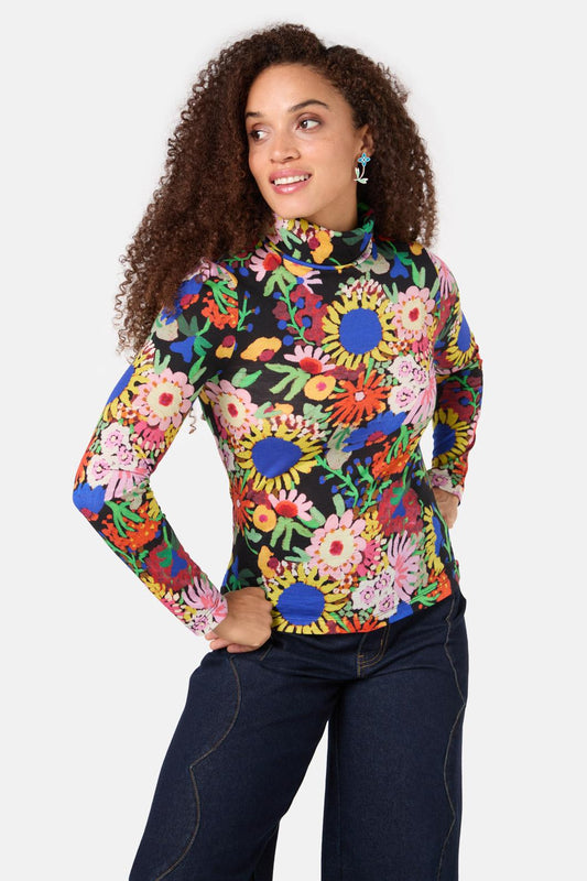 Gorman - Bloomscape Polo Top - print