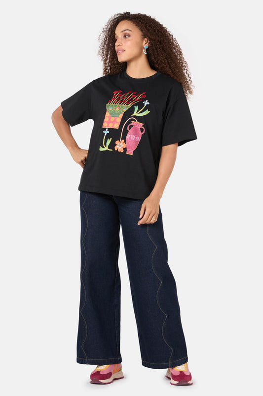 Gorman - Amphora Placement OversizedTee - print