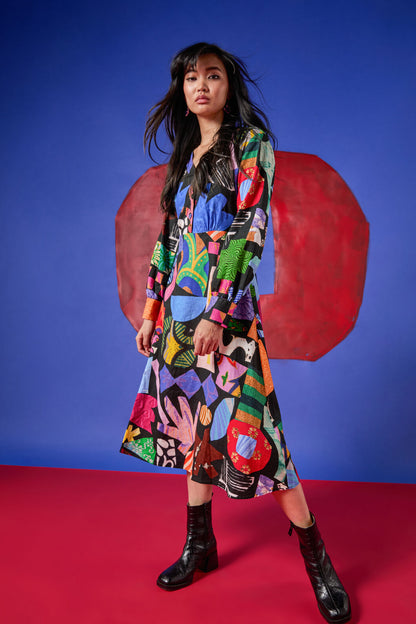 Gorman - Craftermoon V-Neck Dress - print