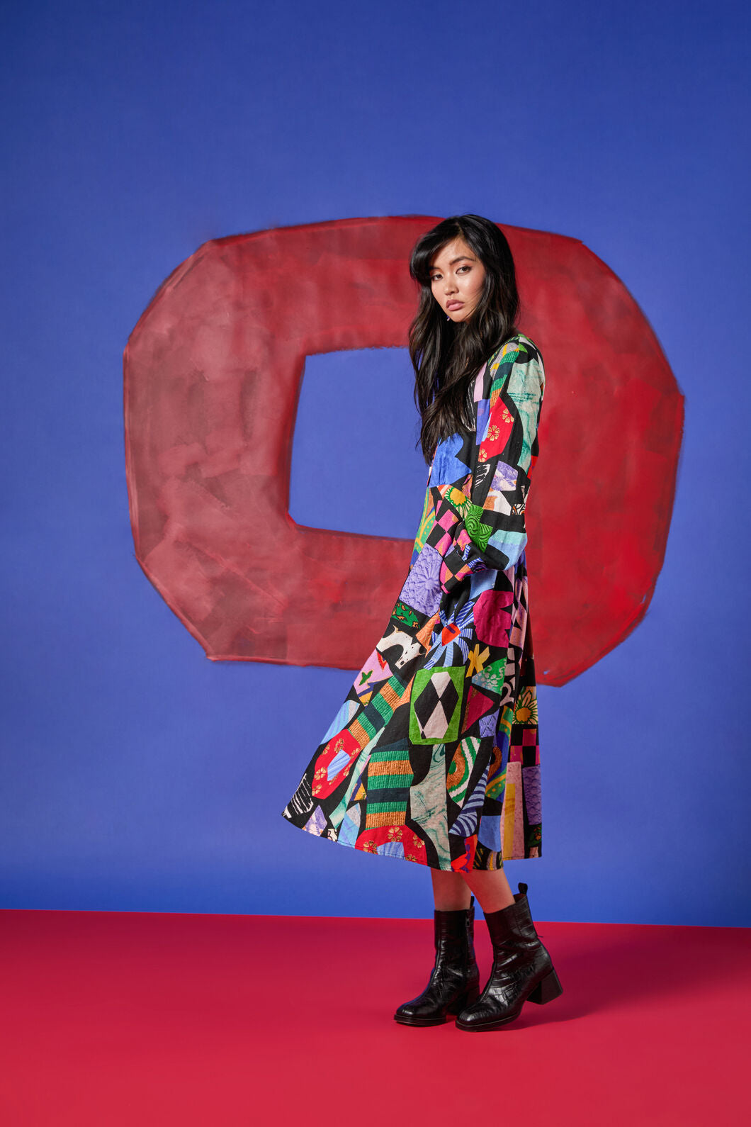 Gorman - Crafternoon V-Neck Dress - print