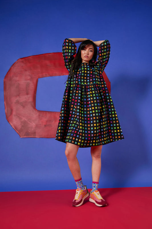 Gorman - Light Up Check Smock Dress - check