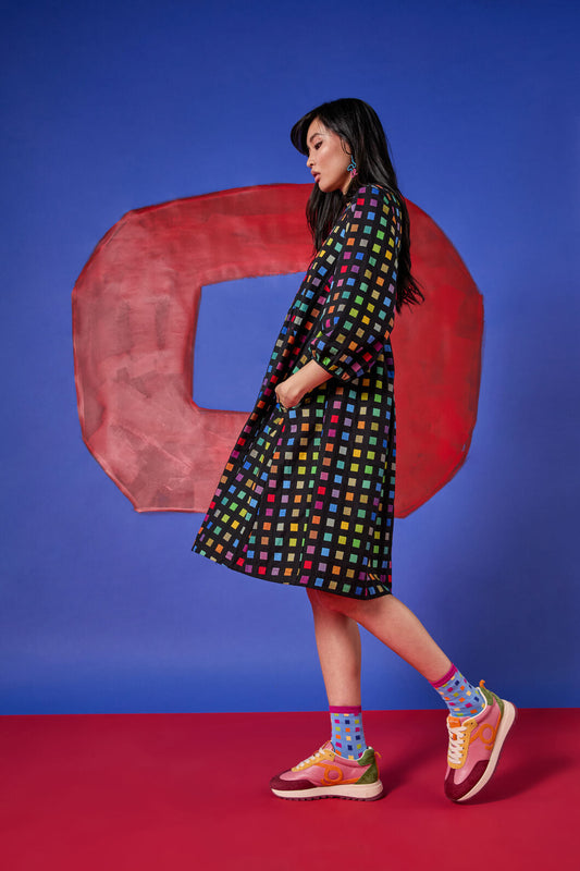 Gorman - Light Up Check Smock Dress - check
