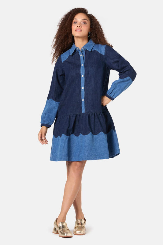 Gorman - Picking Petals Denim Dress - denim