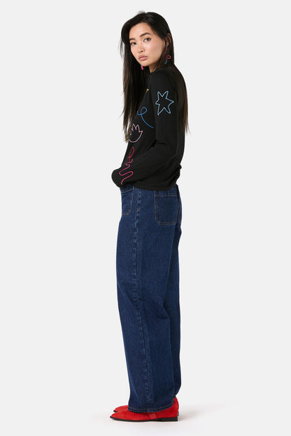 Gorman - Desert Squiggle Knit Top - black