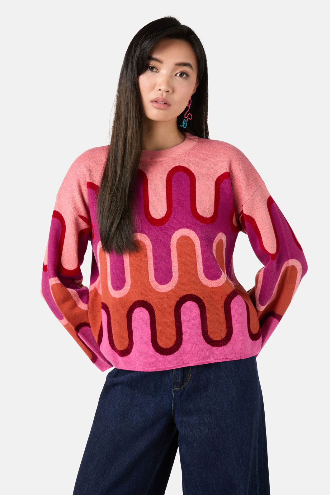 Gorman - Squiggle Stripe Jumper - multi