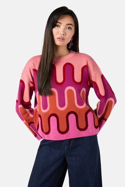 Gorman - Squiggle Stripe Jumper - multi