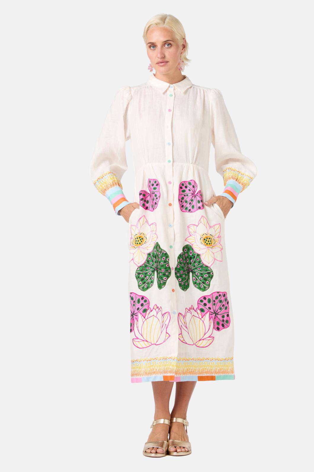 Gorman - White Lotus Dress - white