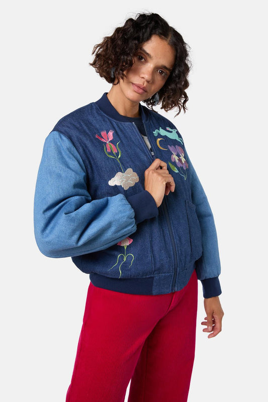 Gorman - Daydream Emb Bomber - denim