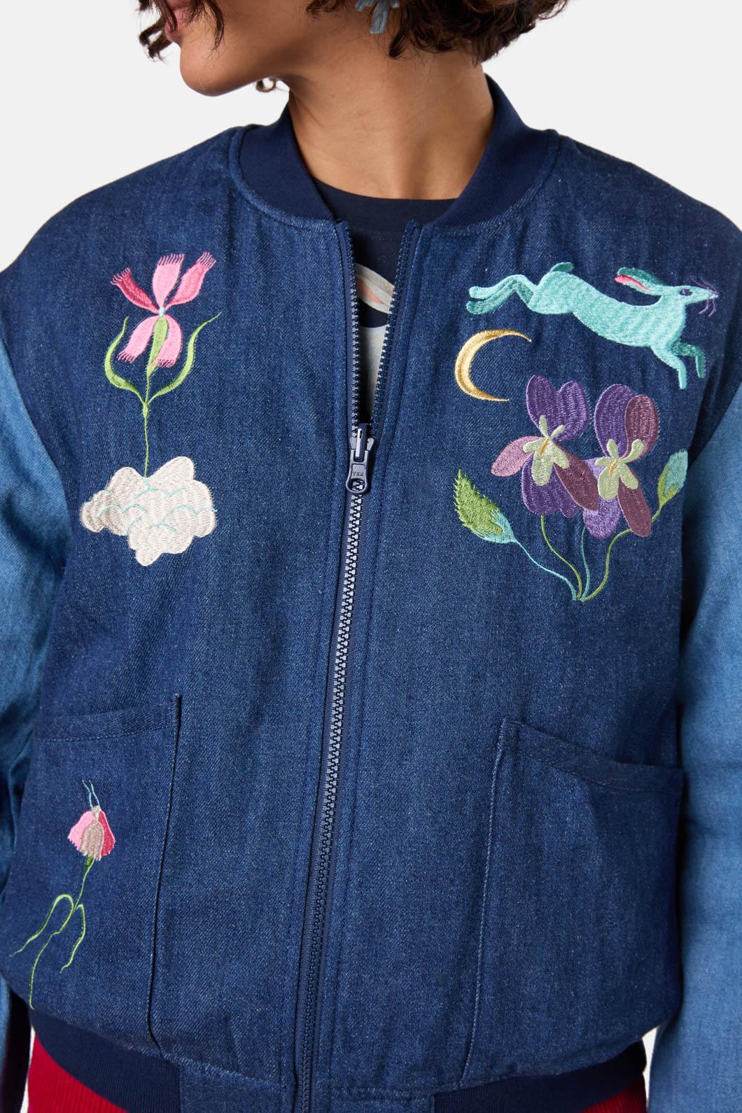 Gorman - Daydream Emb Bomber - denim