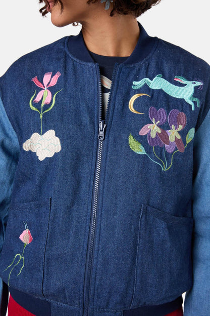 Gorman - Daydream Emb Bomber - denim