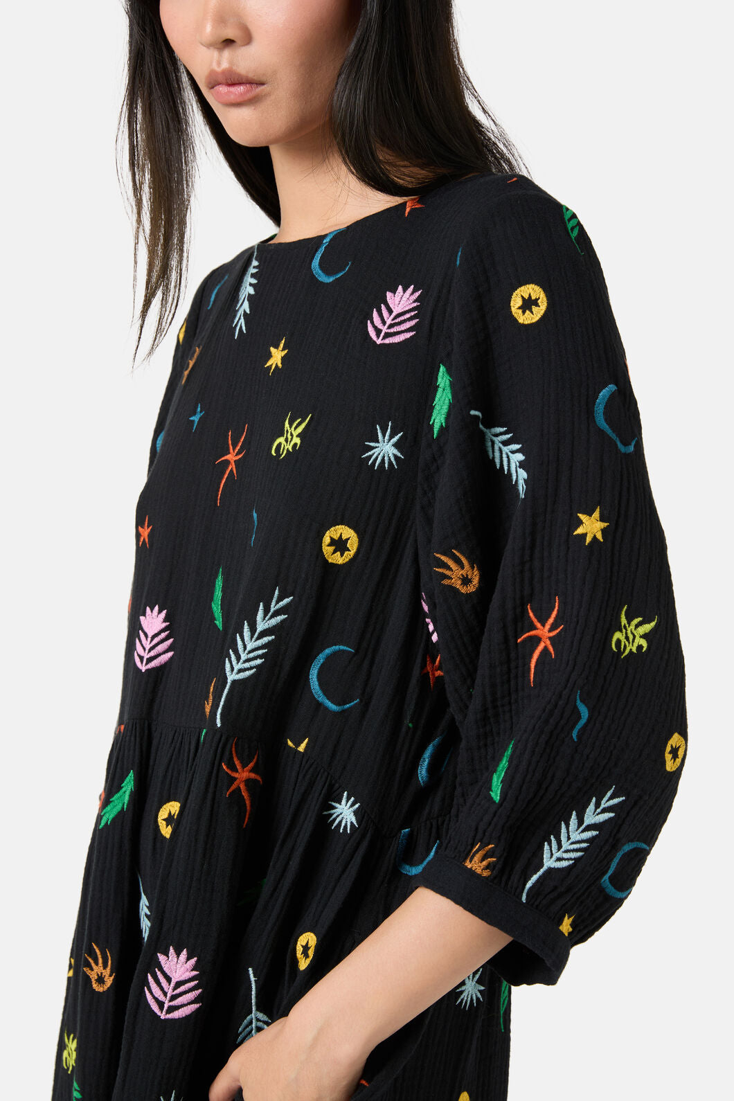 Gorman - Desert Garden Smock Dress - black