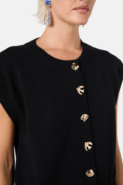 Gorman - Polo Club Knit Vest - black