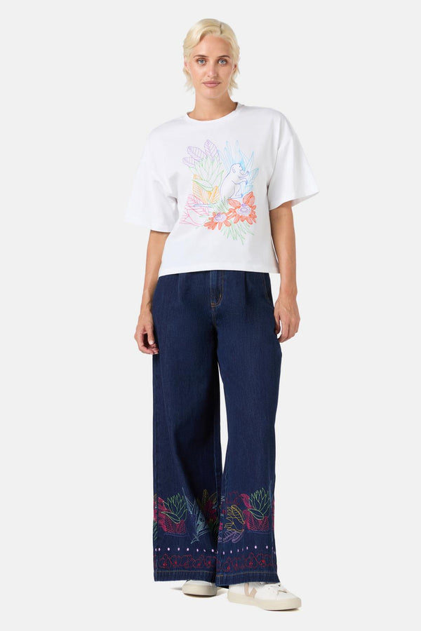 Gorman - Monkey Forest Tee - white