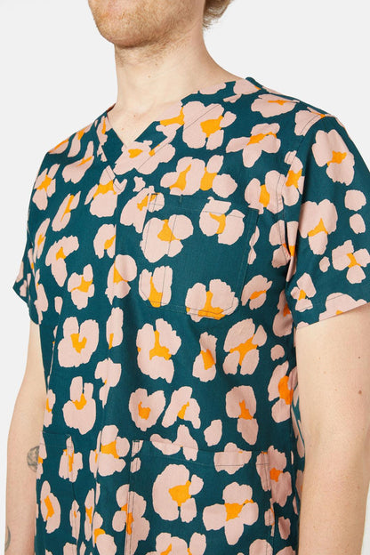 Gorman - Leopards Scrub Set - green