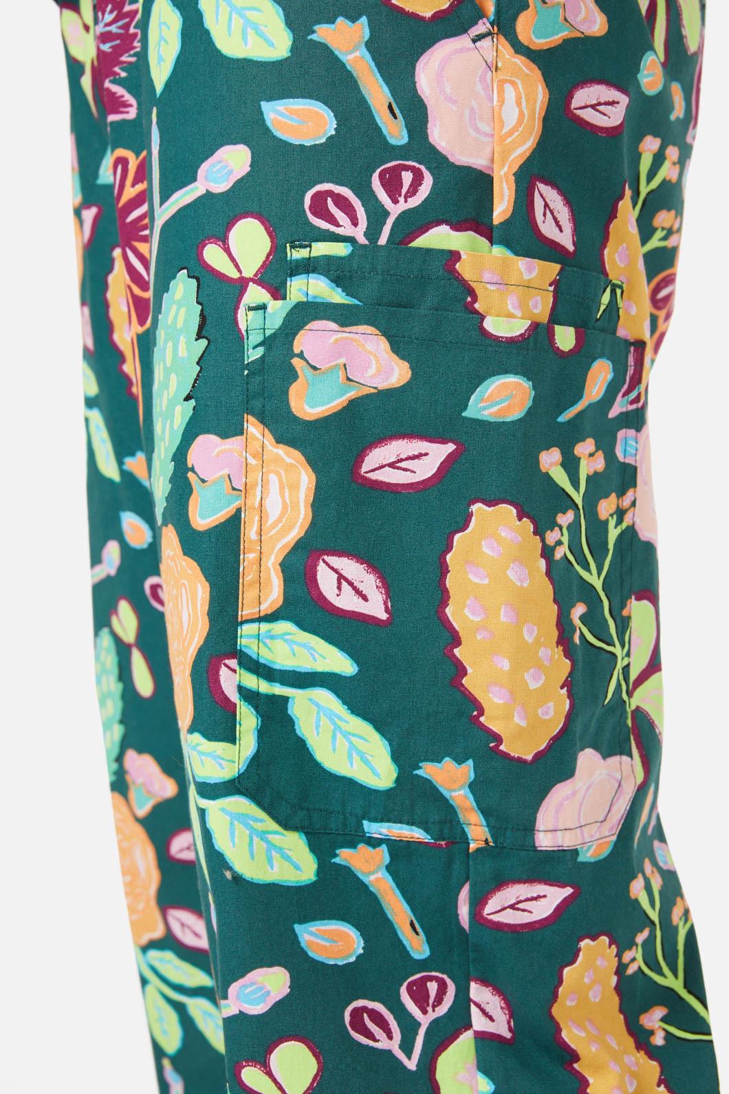 Gorman - Pitched Petals Scrub Set - green