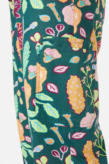 Gorman - Pitched Petals Scrub Set - green