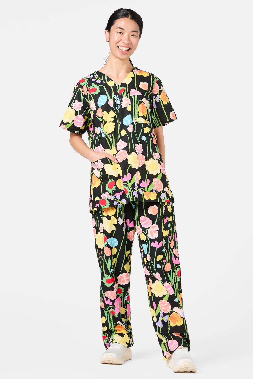 Gorman - Easter Garden Scrub Set - black