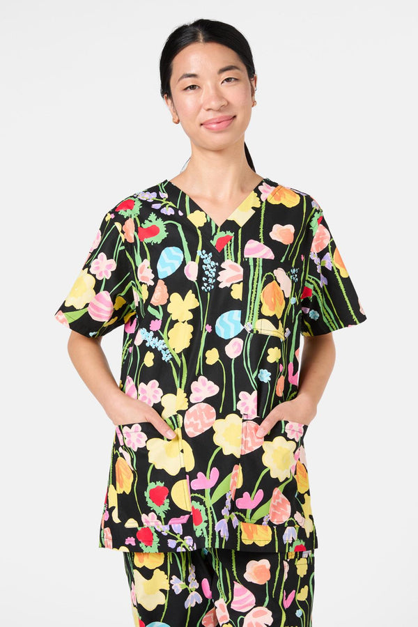 Gorman - Easter Garden Scrub Set - black