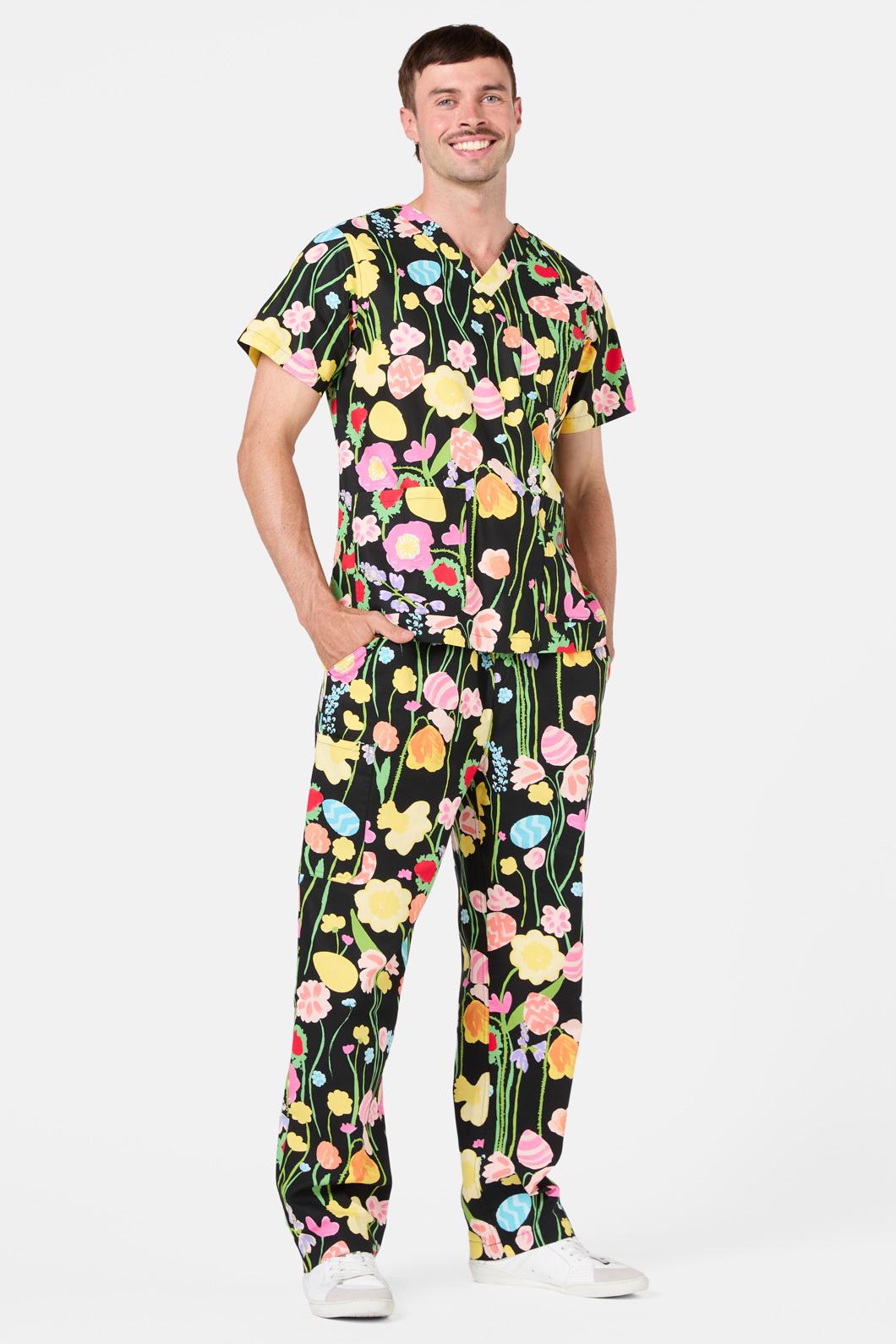 Gorman - Easter Garden Scrub Set - black