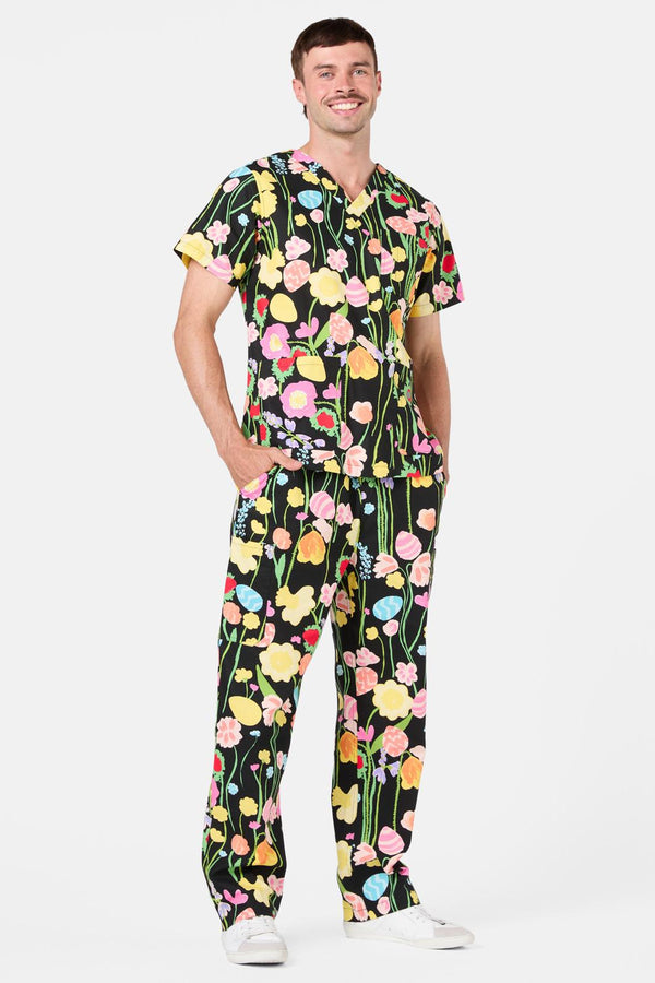 Gorman - Easter Garden Scrub Set - black