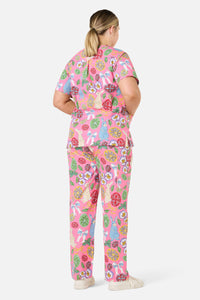 Gorman - Some Bunny Loves You Scrub Set - pink