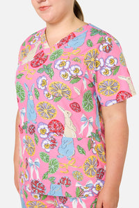 Gorman - Some Bunny Loves You Scrub Set - pink