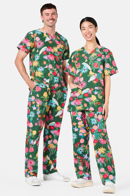 Gorman - Paradise Scrub Set - green
