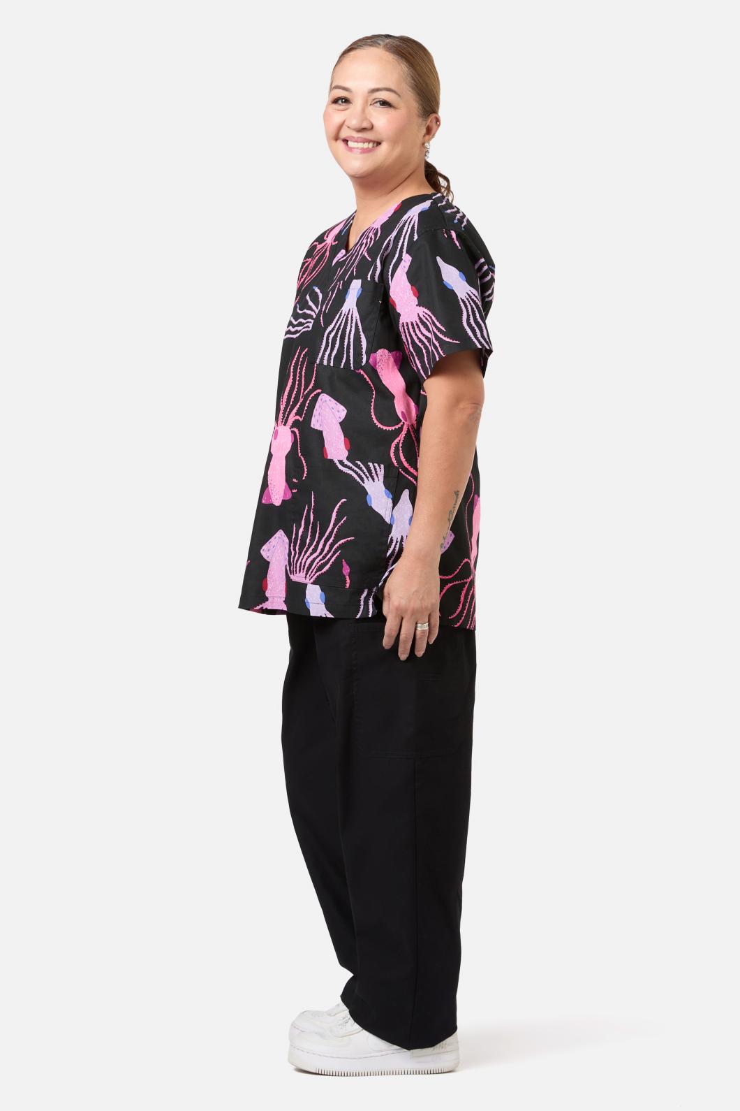 Gorman - Giant Squid Scrub Set - black