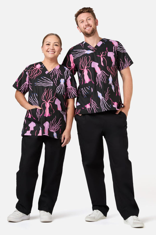Gorman - Giant Squid Scrub Set - black