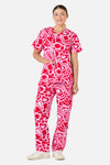 Gorman - Queen Of Hearts Scrub Set - pink