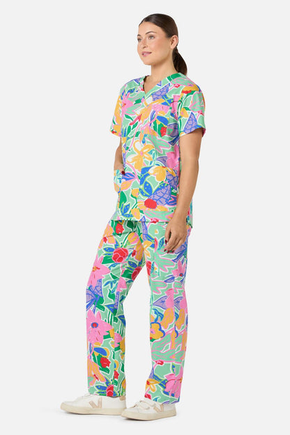 Gorman - Floweret Scrub Set - green