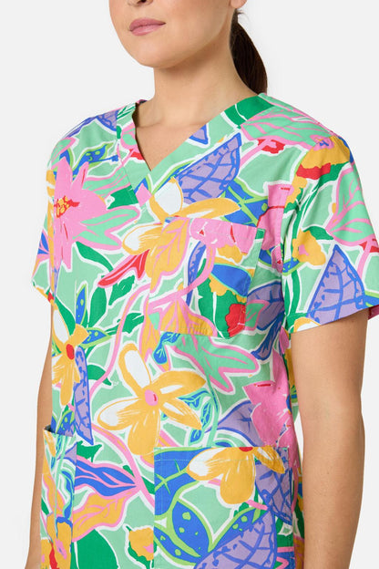 Gorman - Floweret Scrub Set - green