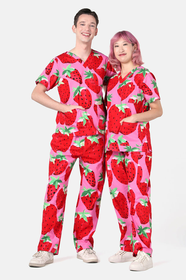 Gorman - Strawberry Fields Scrub Set - pink