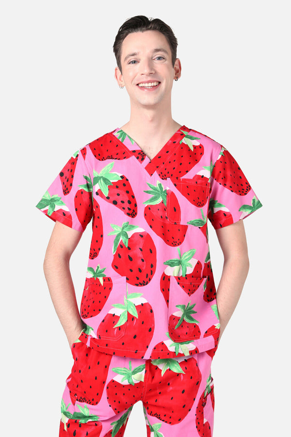 Gorman - Strawberry Fields Scrub Set - pink