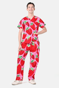 Gorman - Strawberry Fields Scrub Set - pink