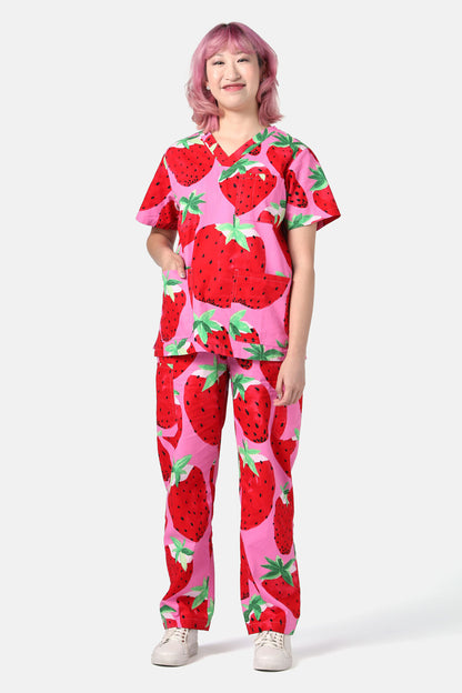 Gorman - Strawberry Fields Scrub Set - pink