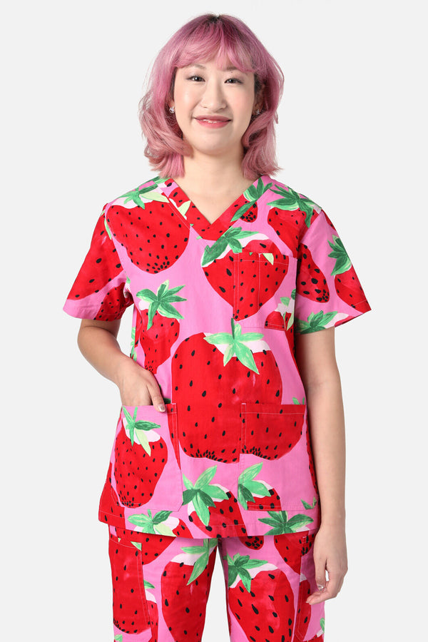 Gorman - Strawberry Fields Scrub Set - pink