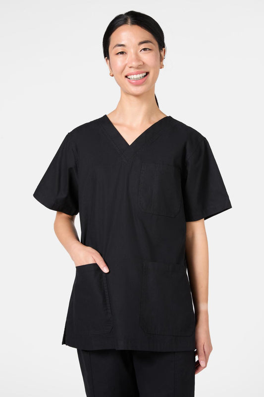 Gorman - Plain Black Scrub Set - black